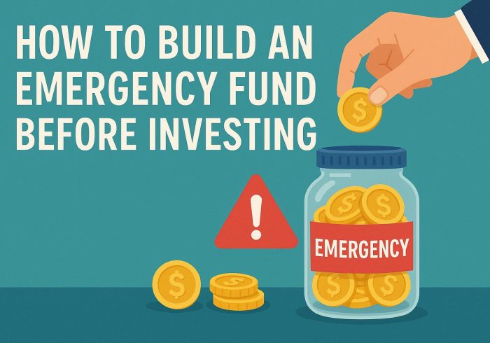 How to build an emergency fund before investing.