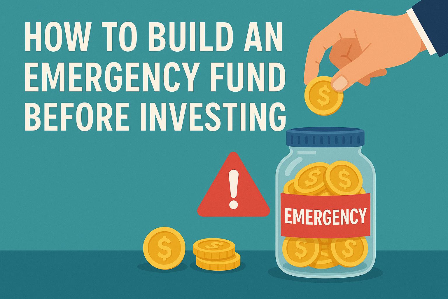How to build an emergency fund before investing.