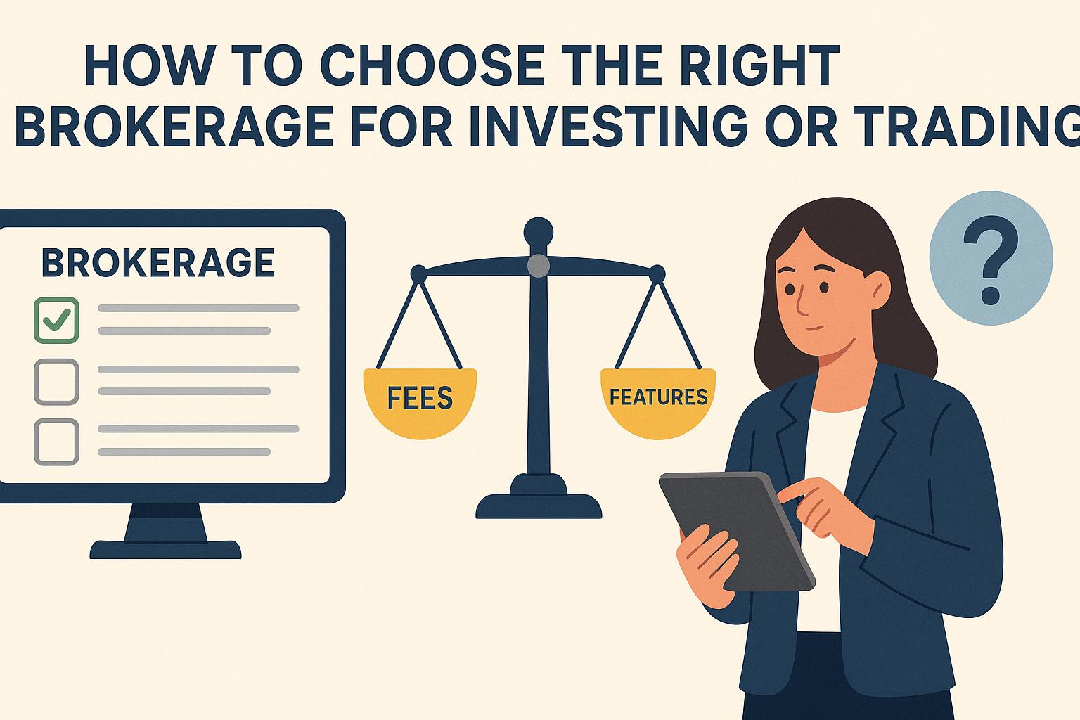 How to choose the right brokerage for investing or trading.