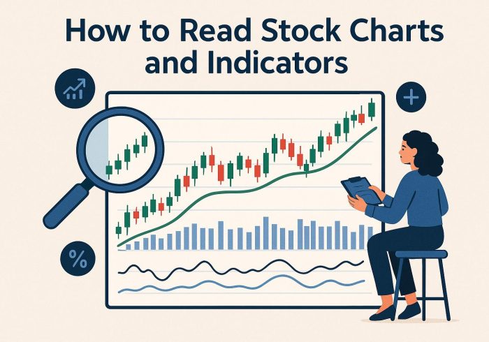 How to read stock charts and indicators.