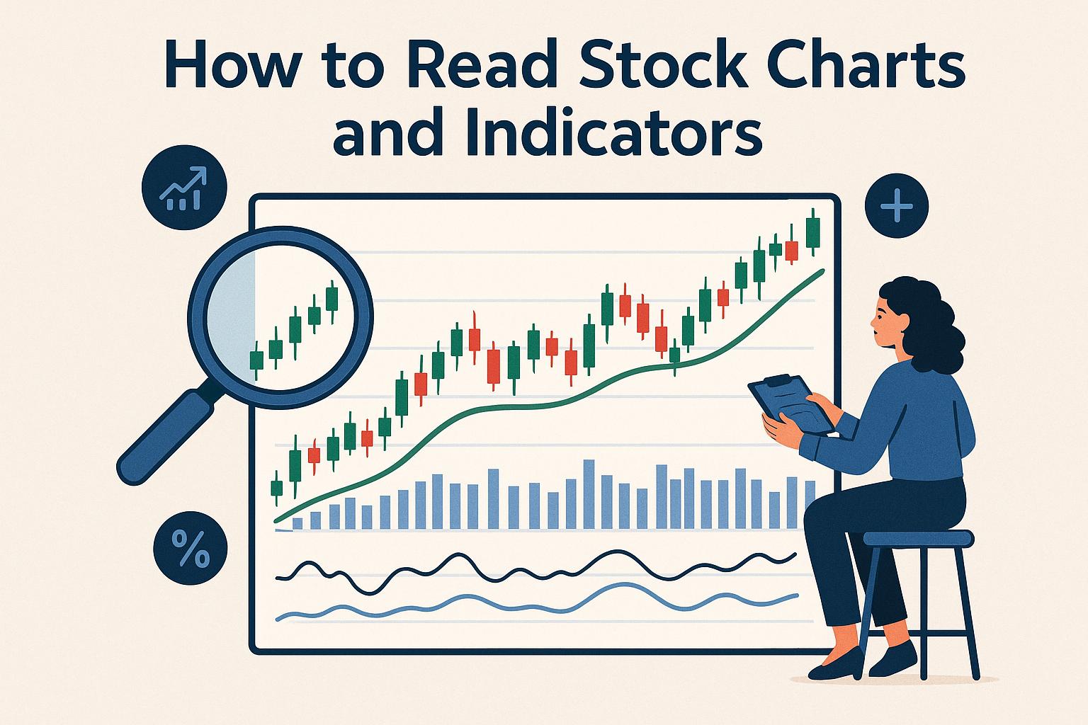 How to read stock charts and indicators.