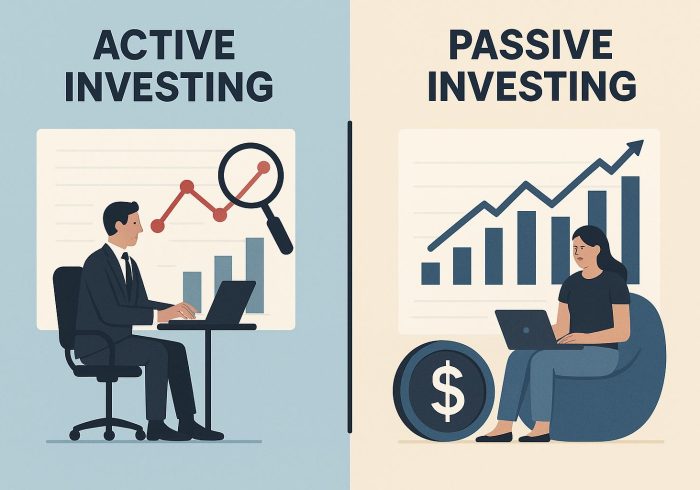 The difference between active and passive investing.