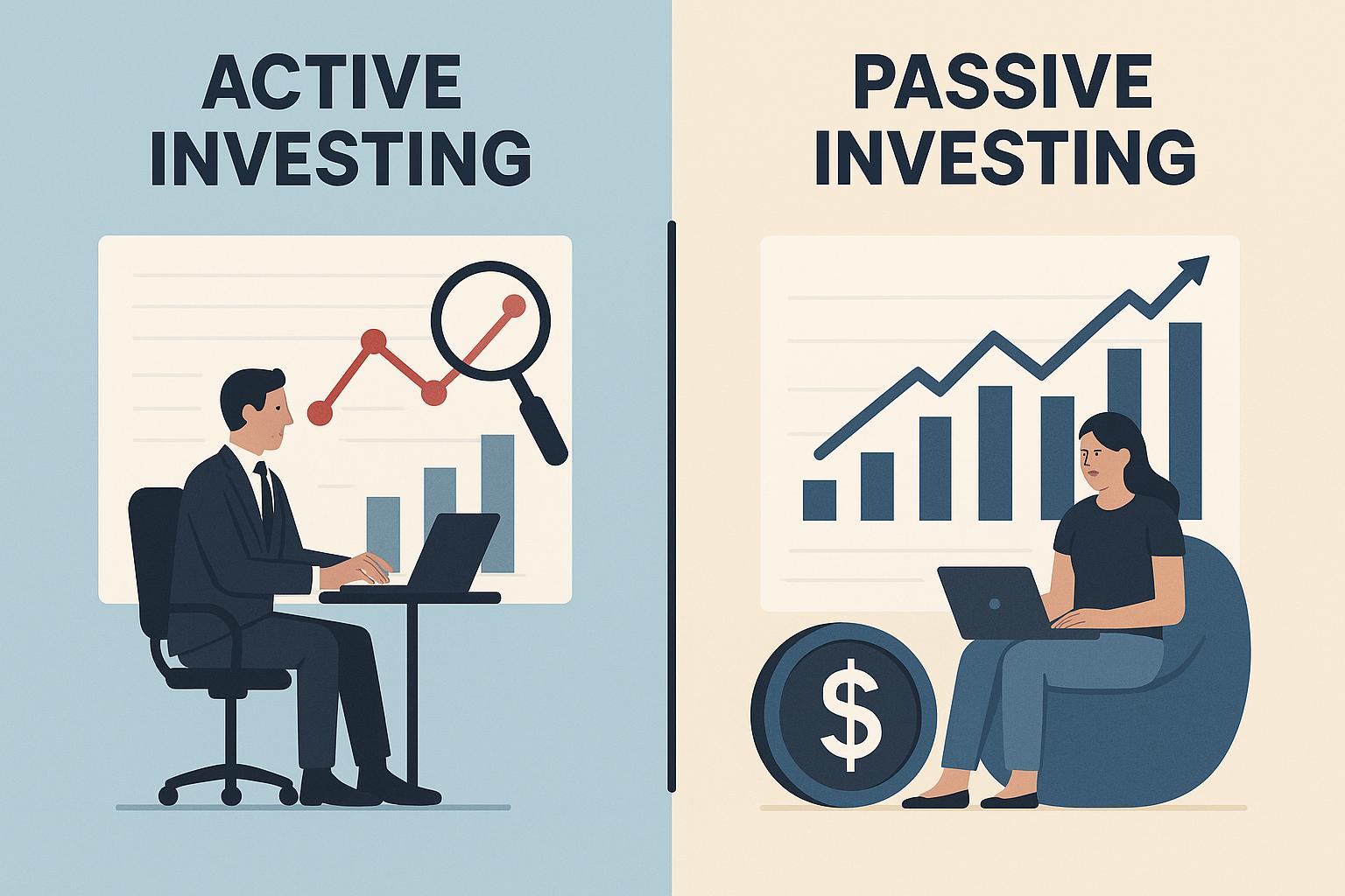 The difference between active and passive investing.